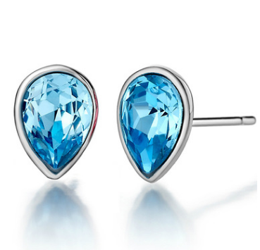 Luxe Blue Crystal Jewellery Set — Bracelet, Necklace & Earrings