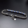 Tiger Eye Stone Bracelet for Men — Adjustable 6mm Natural Gemstone