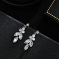 3-Piece CZ Bridal Jewellery Set — Korean Wedding Necklace, Earrings & Ring