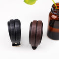 Multilayer Braided Leather Bracelet for Men — Black & Brown Wrist Wrap