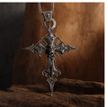 Gothic Skull Cross Pendant Necklace — Bold Unisex Statement Jewellery