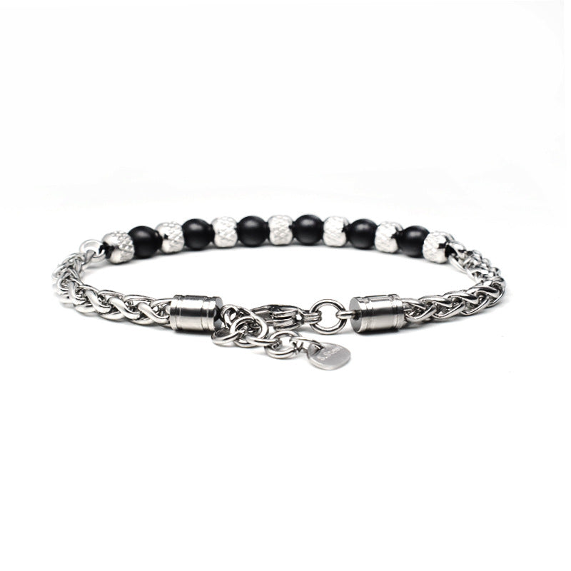 Tiger Eye Stone Bracelet for Men — Adjustable 6mm Natural Gemstone